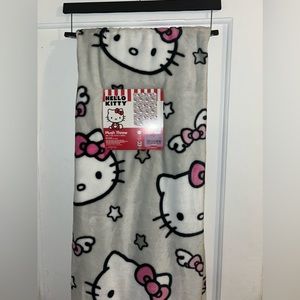 Hello Kitty Grey Stars Throw Blanket